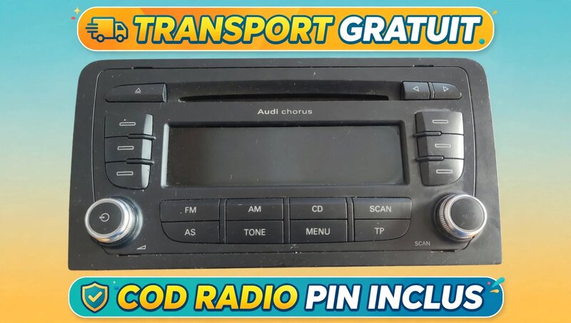 Radio CD Original Audi A3 8P Chorus 2 DIN 8P0035152C Blaupunkt OEM + Cod De